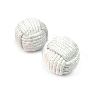 Chop Cup Balls (White) by Stan Airey - Set of 2 (one magnetic and one non-magnetic)